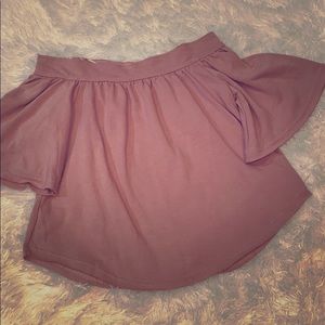 Pink off the shoulder top
